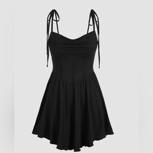 cider black mini going out dress